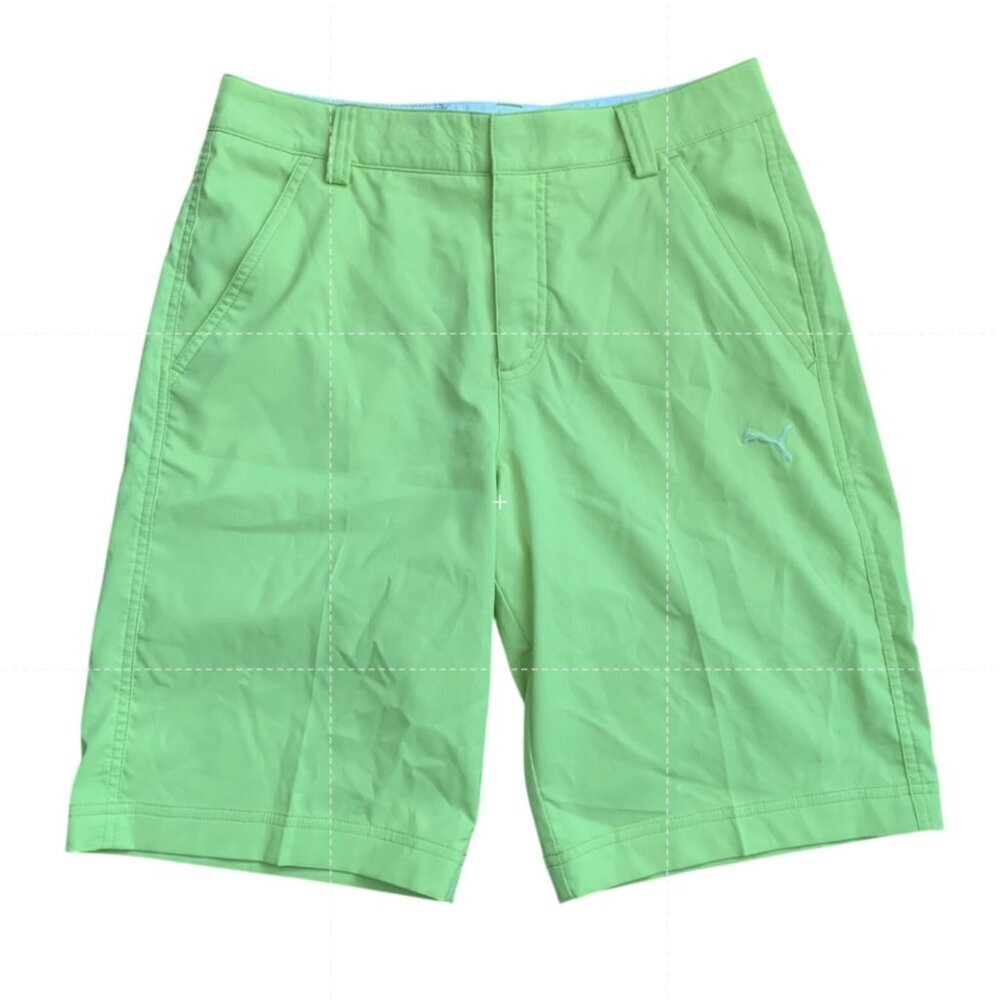 Puma Men’s Dry Cell Golf Performance Shorts Neon Green Yellow Size 28